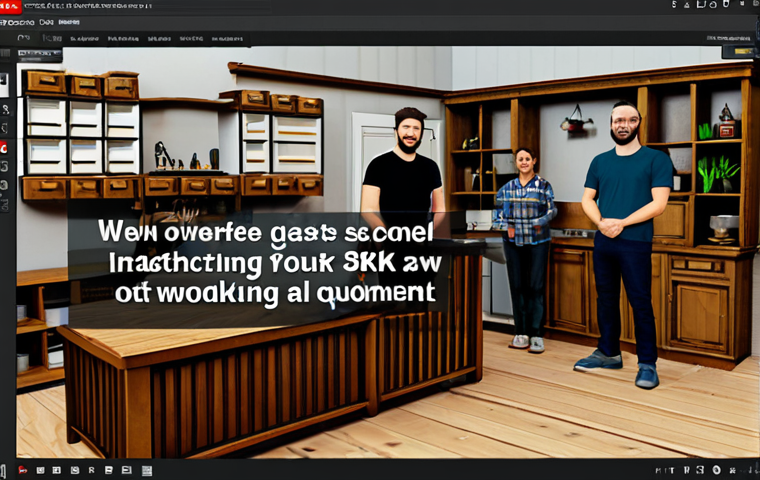 목공예 유튜브 채널 운영법 - The Creator**

"A professional-looking woodworker, fully clothed in work attire (jeans, work shirt),...