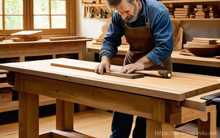 목재 원산지별 특성 - **Prompt 1: European Craftsmanship in Oak and Pine**
"A photorealistic image of a European woodw...